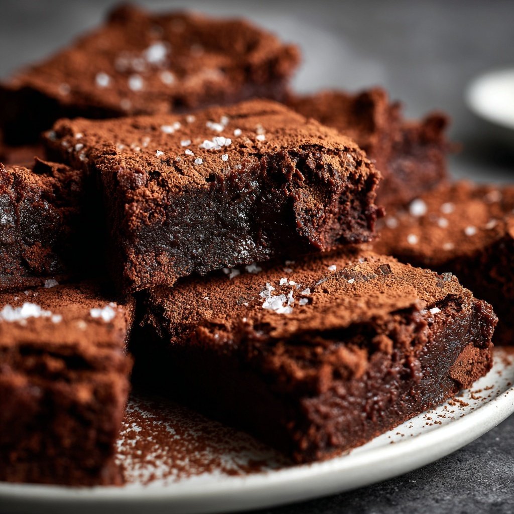 Cottage Cheese Brownies with Dark Cocoa Powder