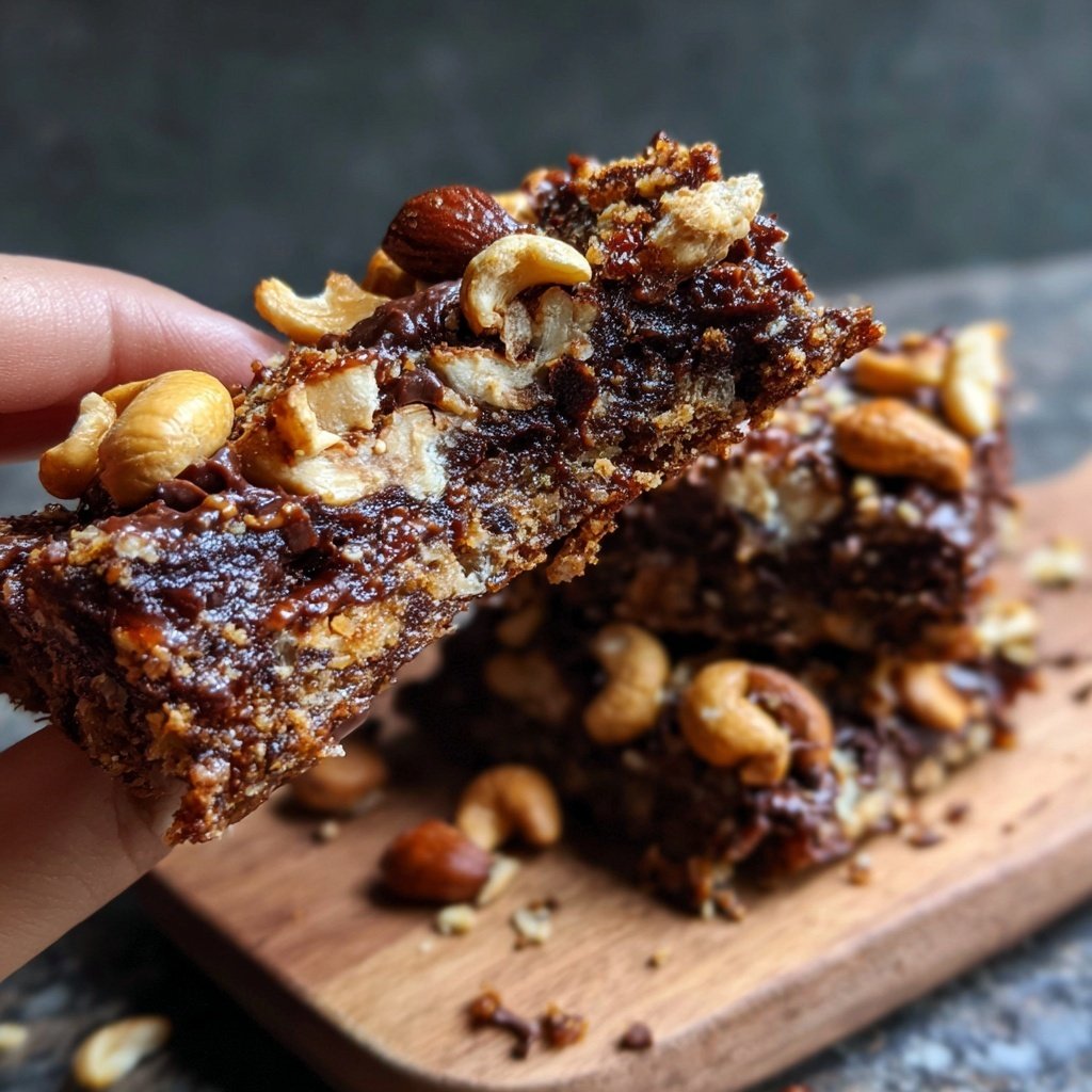 Chocolate Date Cashew Bars