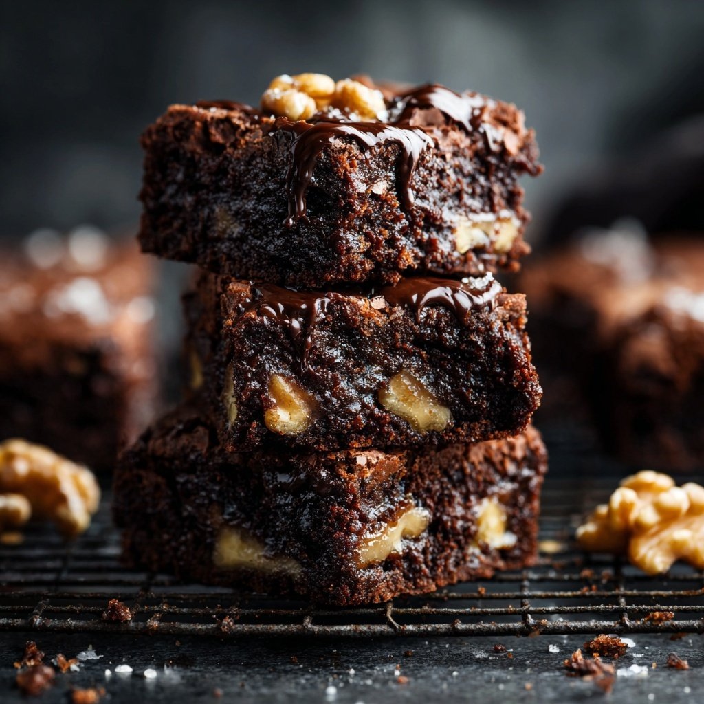 Chocolate Fudge Walnut Brownies