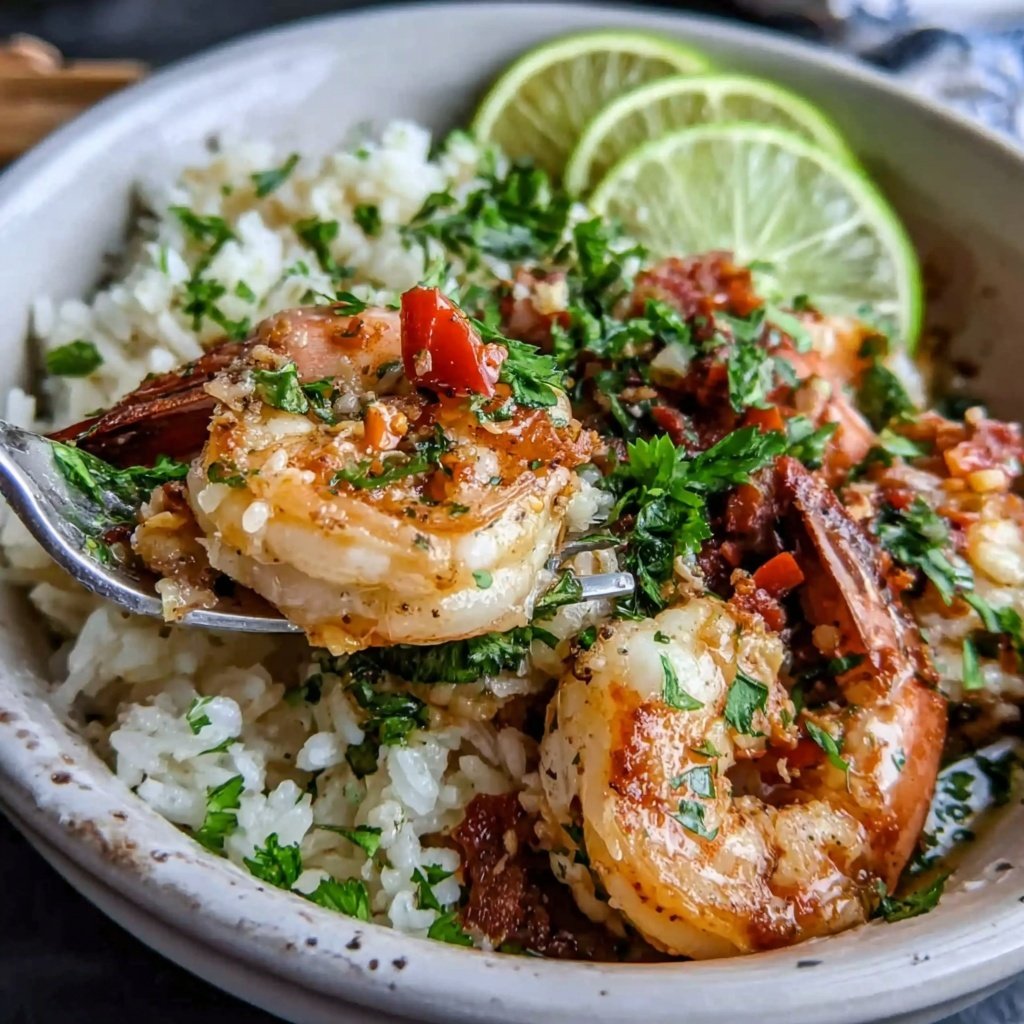Easy Healthy Shrimp And Rice Bowl