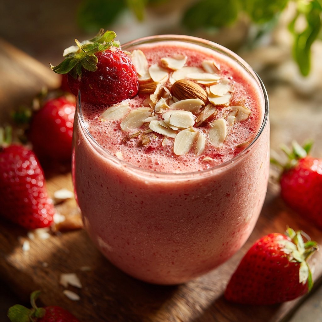Strawberry Almond Smoothie