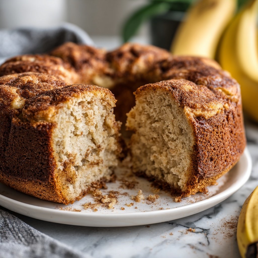 Cinnamon Banana Yogurt Breakfast Cake