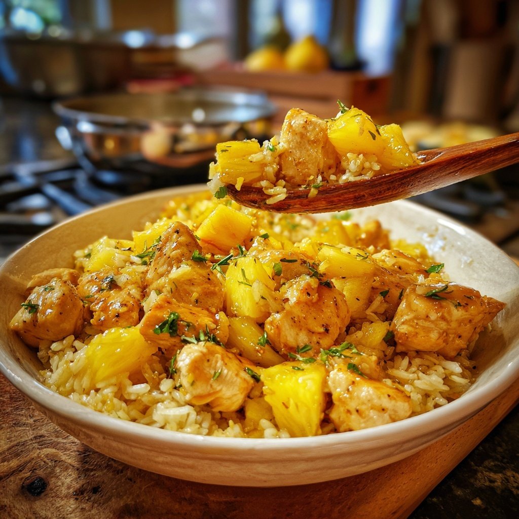 Pineapple Ginger Chicken Rice