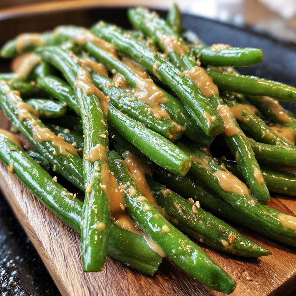 Green Beans with Almond Butter