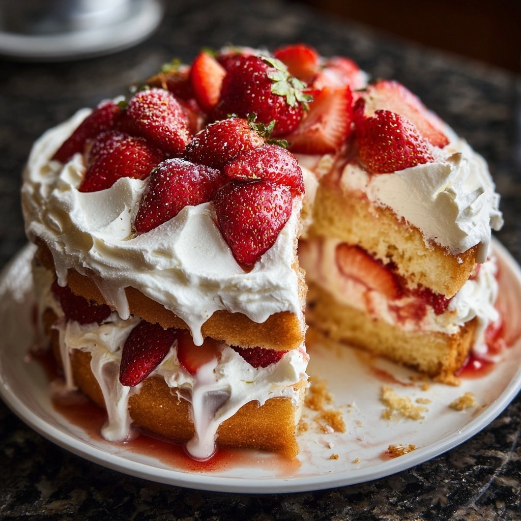 Strawberry Shortcake Layer Cake