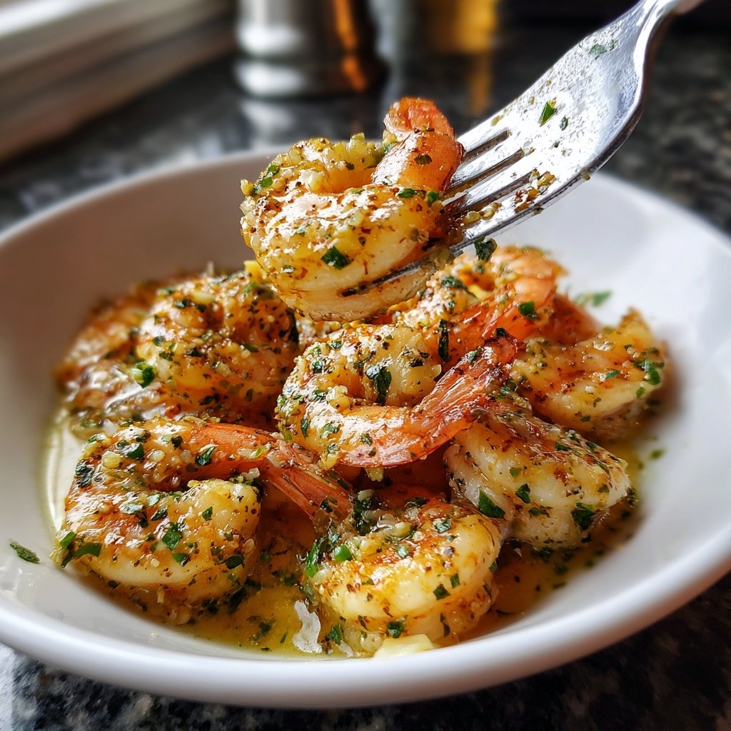 Garlic Butter Shrimp with White Wine