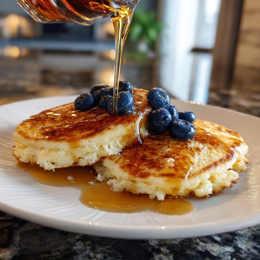 Cottage Cheese Pancakes with Vanilla