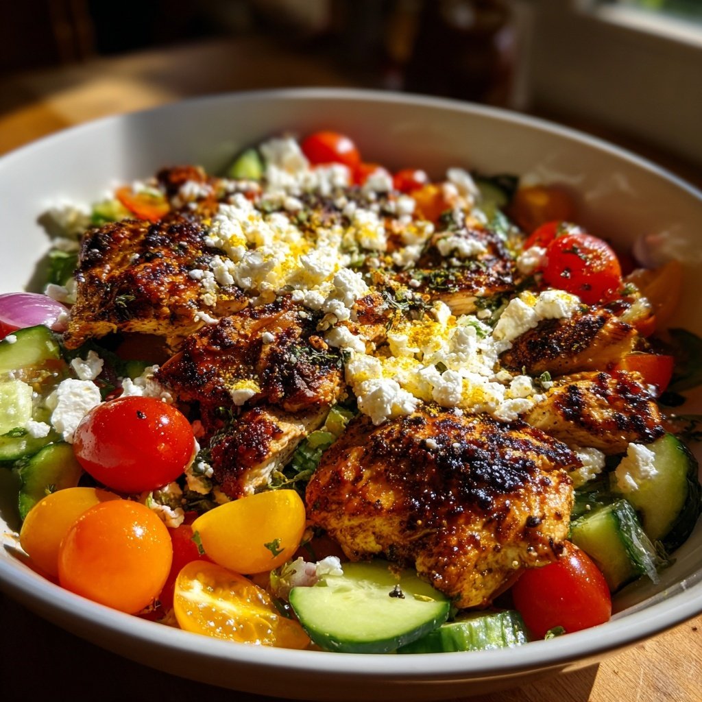 Mediterranean Grilled Chicken Salad