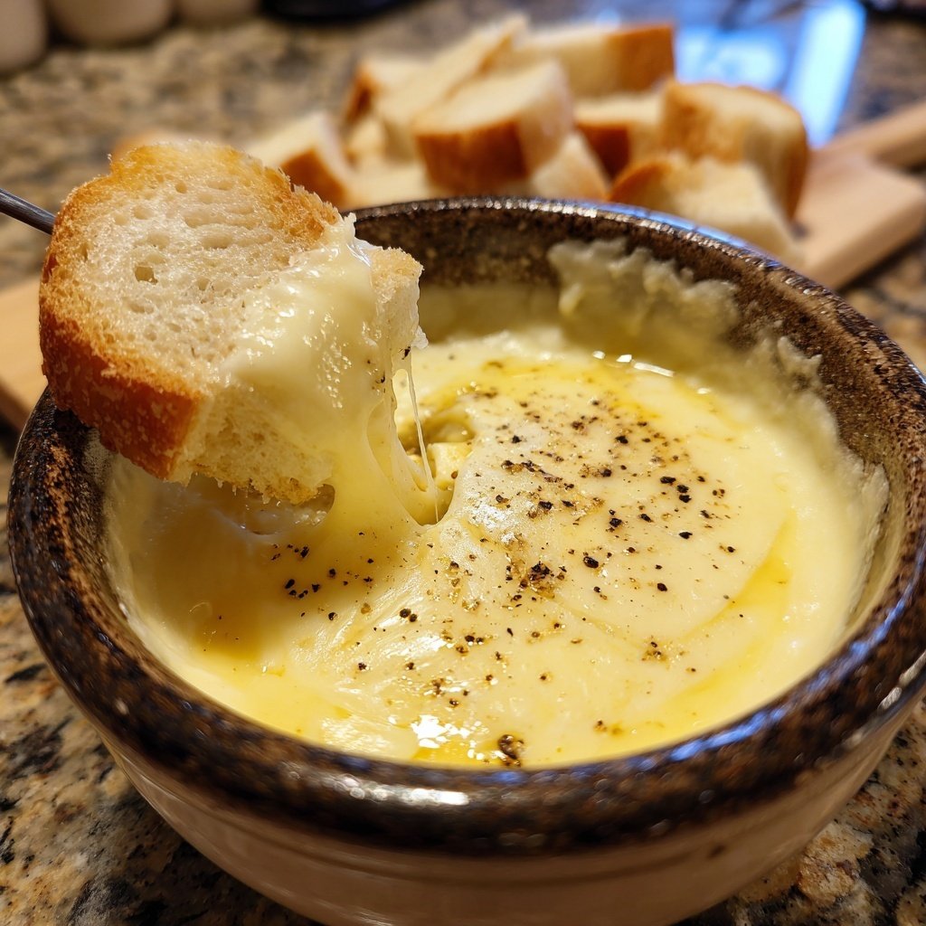 Fondue with Fontina and Black Pepper