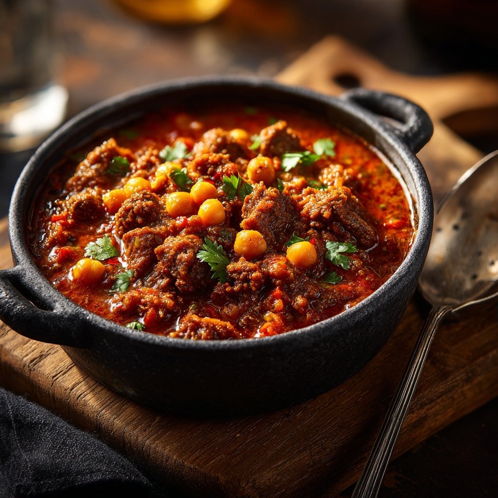 Ground Beef And Chickpea Curry