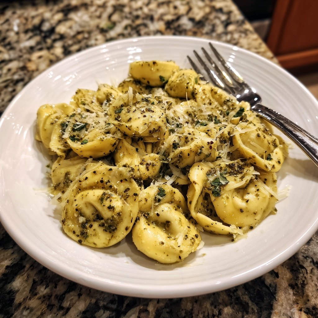 Creamy Pesto Tortellini