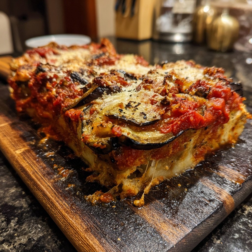 Baked Eggplant Tomato Ricotta Bake