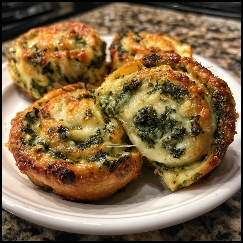 Super Bowl Appetizer Spinach Cheese Pinwheels