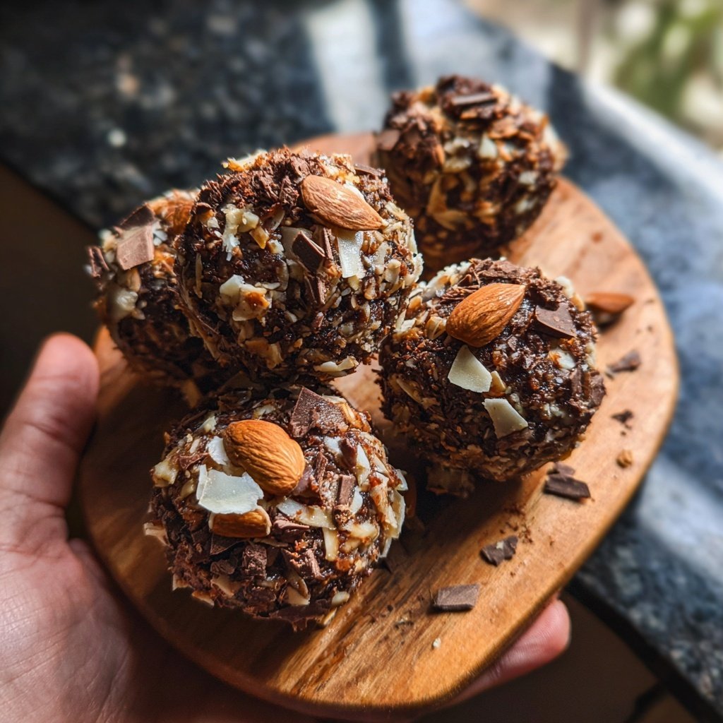 Chocolate Almond Coconut Bites
