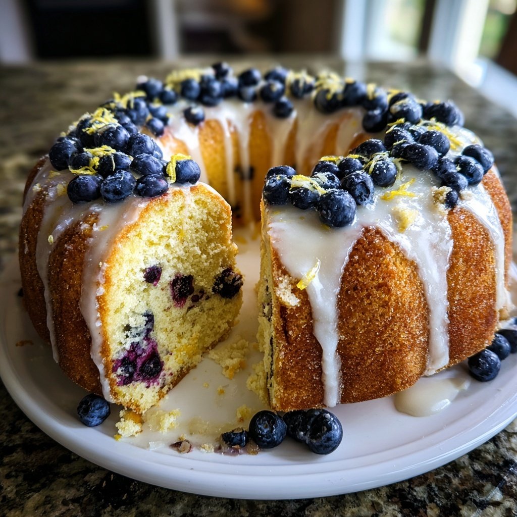 Lemon Blueberry Bundt Cake