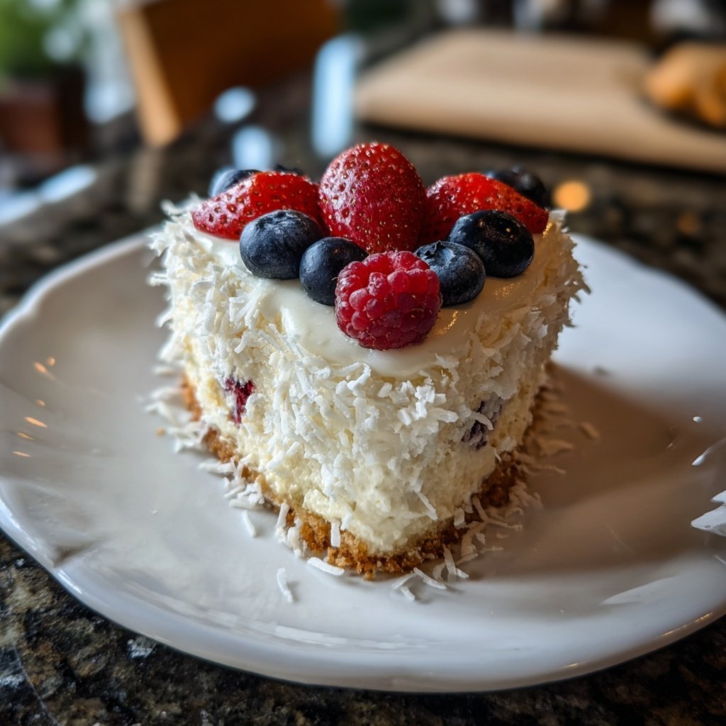 Mini Heart Cake with Coconut Berry Cream