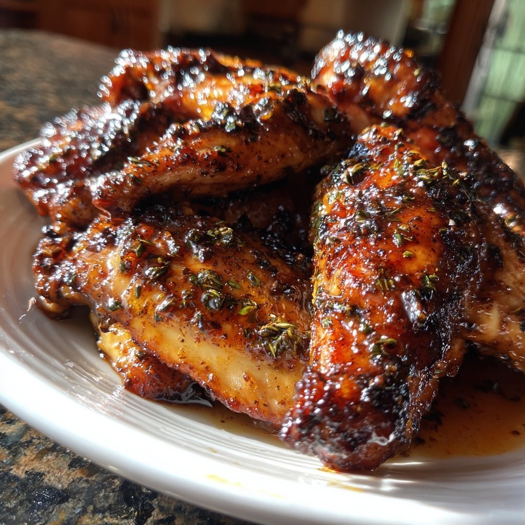 Chicken with Honey Thyme Glaze