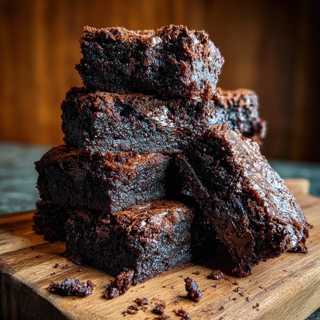 Fudgy Discard Brownies With Cocoa