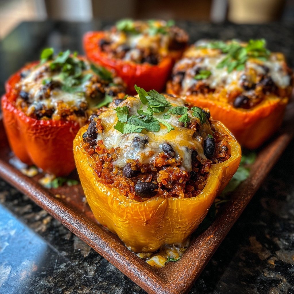 Roasted Stuffed Bell Peppers